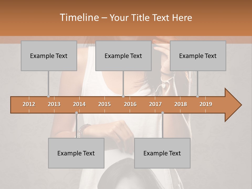 Headphones Elderly Old PowerPoint Template