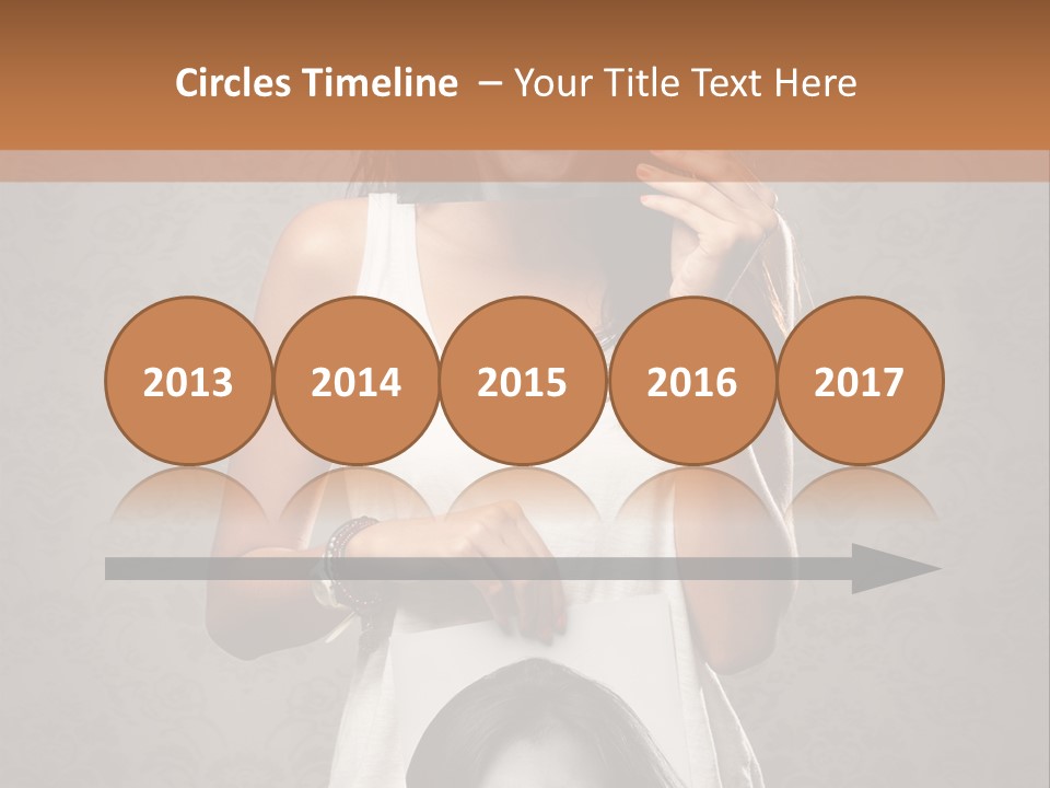 Headphones Elderly Old PowerPoint Template