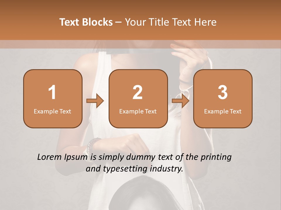 Headphones Elderly Old PowerPoint Template