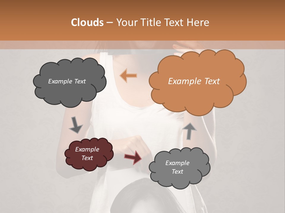 Headphones Elderly Old PowerPoint Template