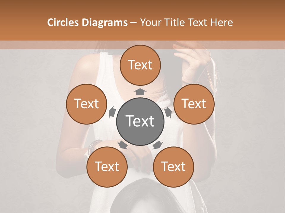 Headphones Elderly Old PowerPoint Template