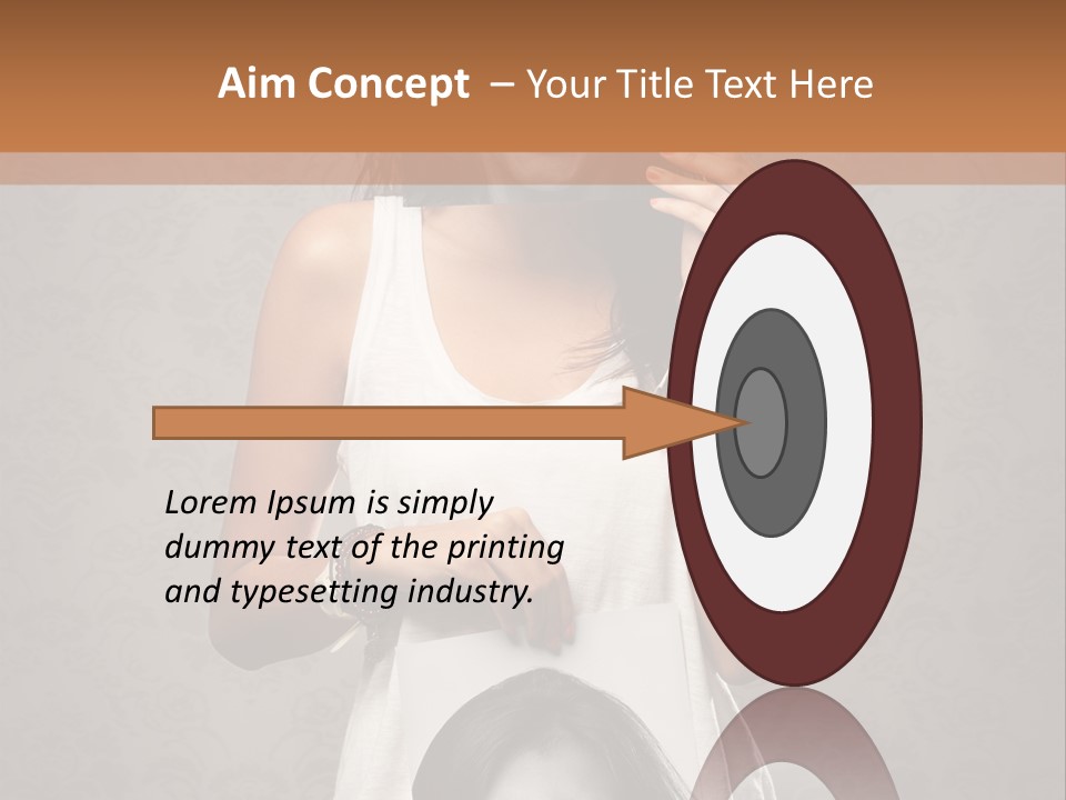 Headphones Elderly Old PowerPoint Template