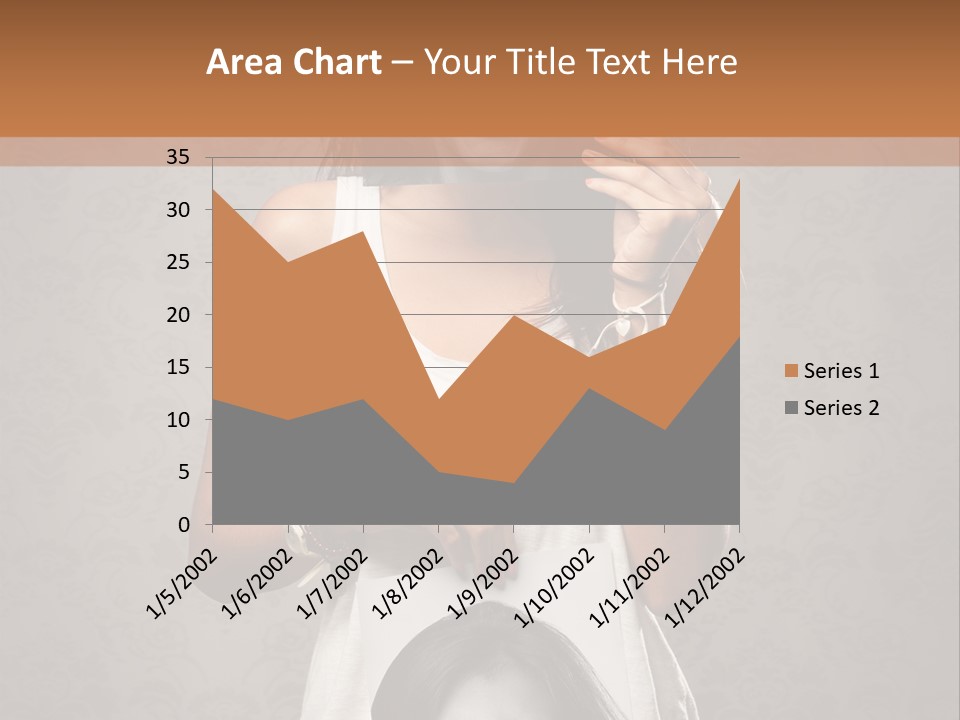 Headphones Elderly Old PowerPoint Template