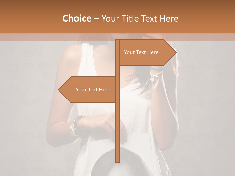 Headphones Elderly Old PowerPoint Template