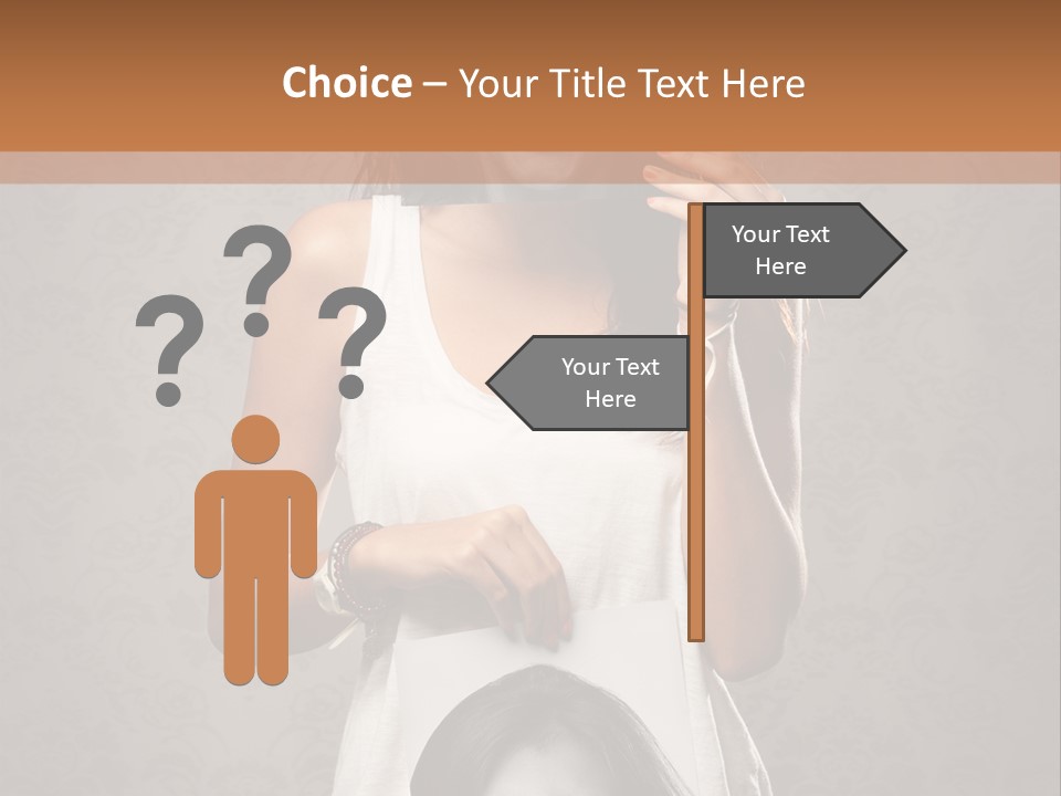 Headphones Elderly Old PowerPoint Template