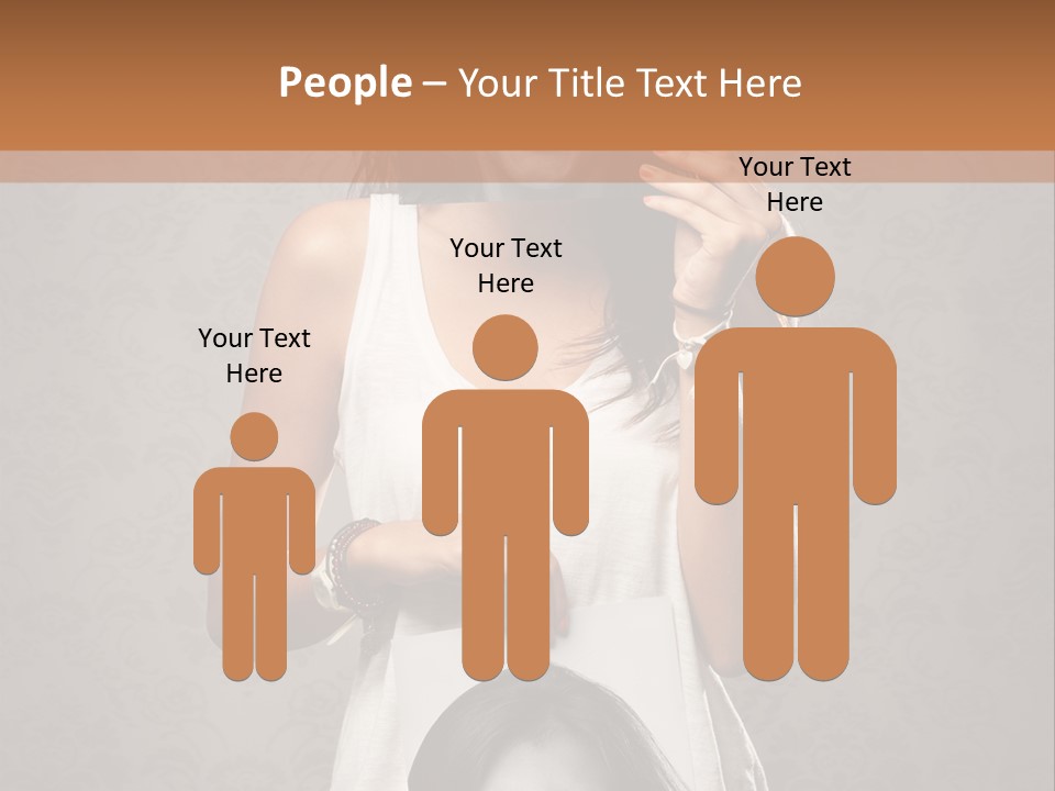 Headphones Elderly Old PowerPoint Template