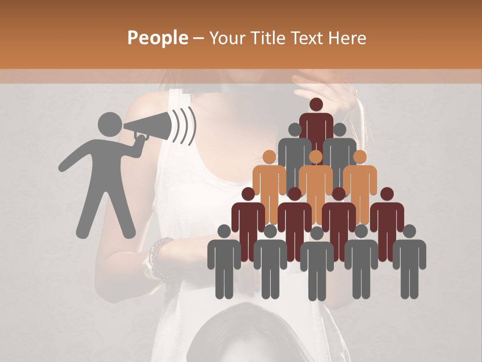 Headphones Elderly Old PowerPoint Template