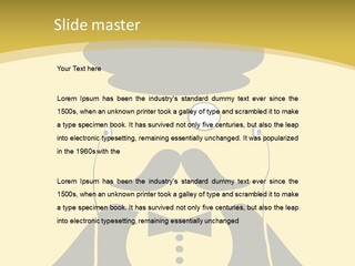 Headphones Elderly Old PowerPoint Template