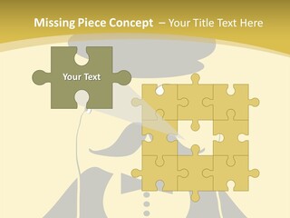Headphones Elderly Old PowerPoint Template