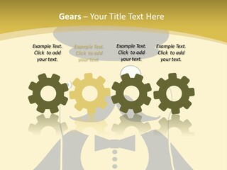 Headphones Elderly Old PowerPoint Template