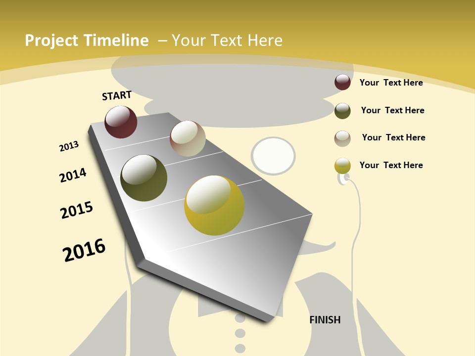 Headphones Elderly Old PowerPoint Template