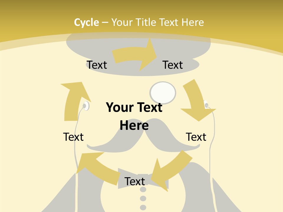 Headphones Elderly Old PowerPoint Template