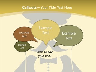 Headphones Elderly Old PowerPoint Template
