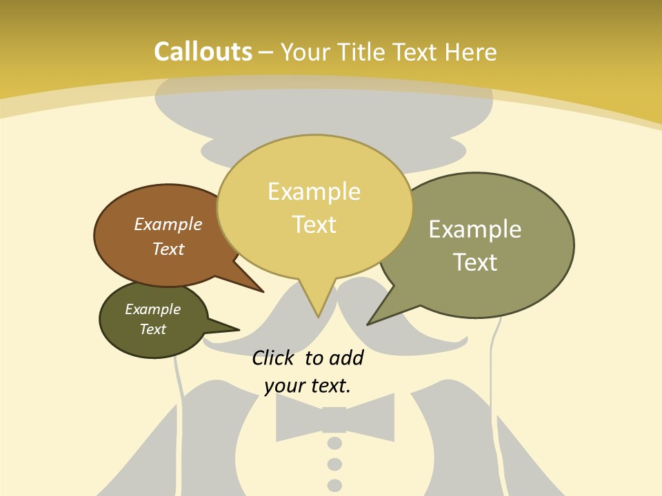 Headphones Elderly Old PowerPoint Template