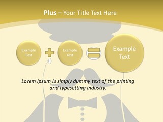Headphones Elderly Old PowerPoint Template