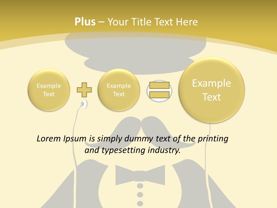 Headphones Elderly Old PowerPoint Template