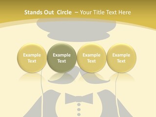 Headphones Elderly Old PowerPoint Template