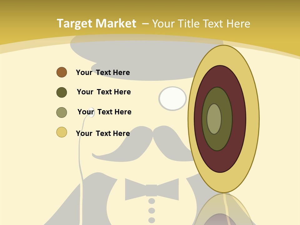 Headphones Elderly Old PowerPoint Template