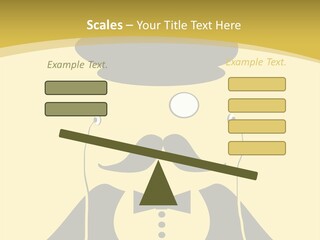 Headphones Elderly Old PowerPoint Template