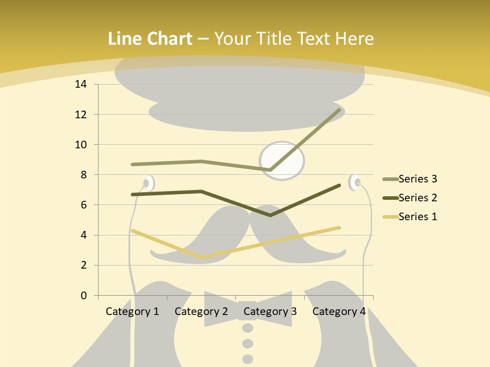 Headphones Elderly Old PowerPoint Template