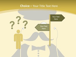 Headphones Elderly Old PowerPoint Template