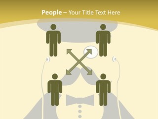 Headphones Elderly Old PowerPoint Template