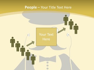 Headphones Elderly Old PowerPoint Template