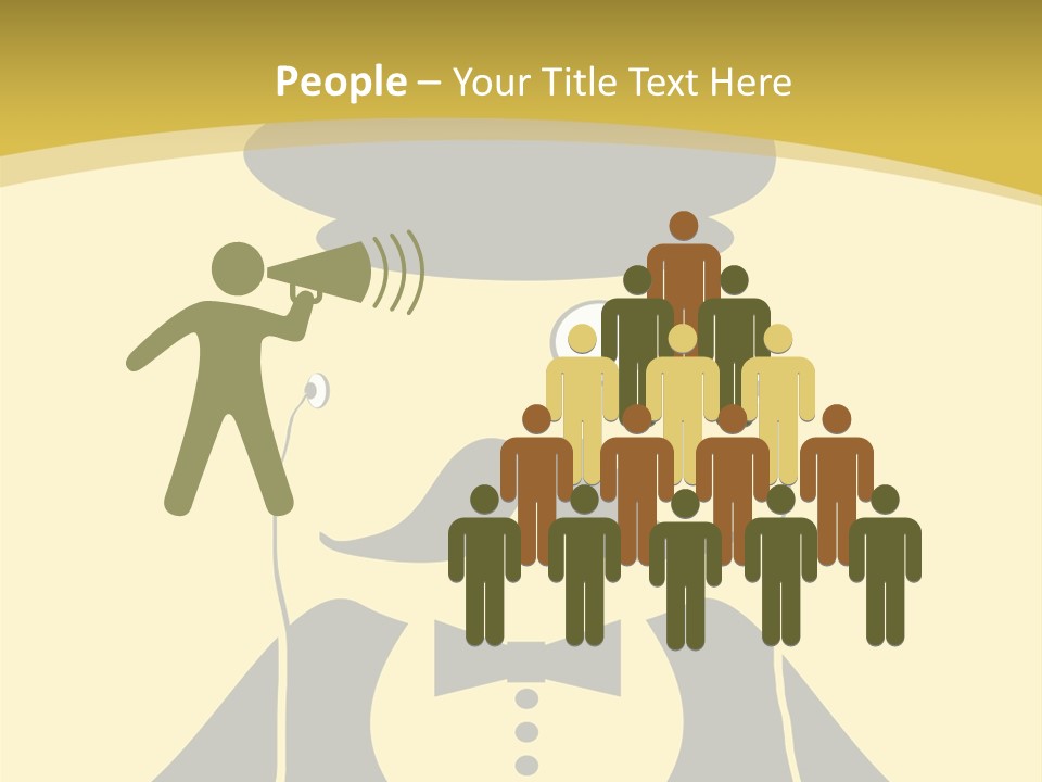 Headphones Elderly Old PowerPoint Template