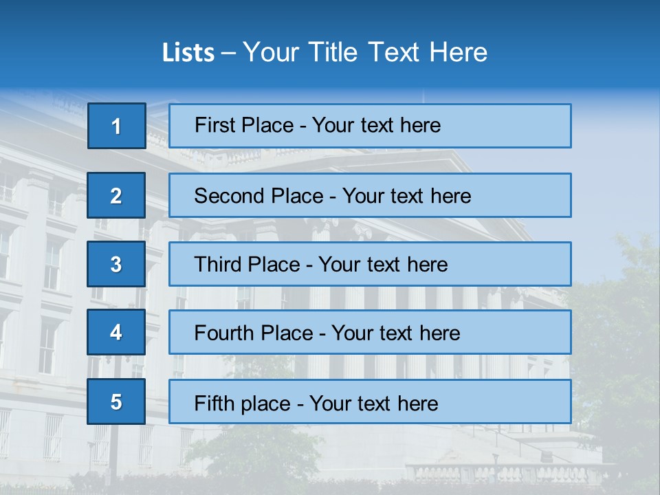 Regulation Capitol States PowerPoint Template