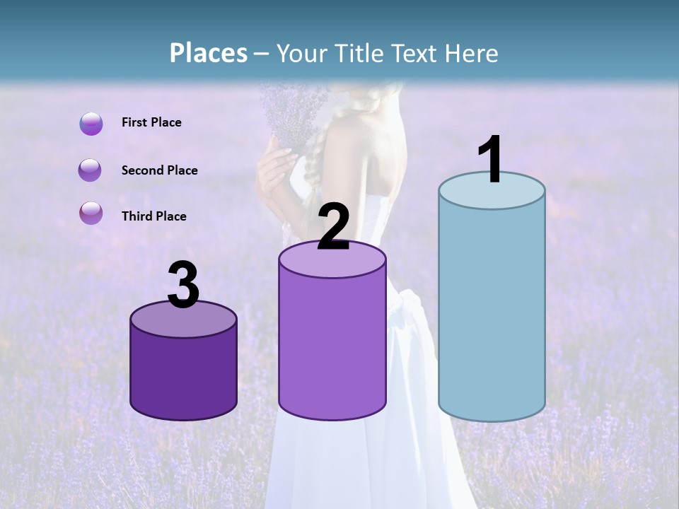 Outdoors Violet Love PowerPoint Template