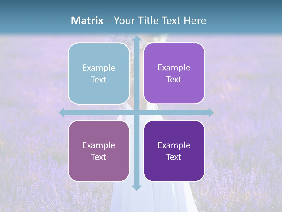 Outdoors Violet Love PowerPoint Template