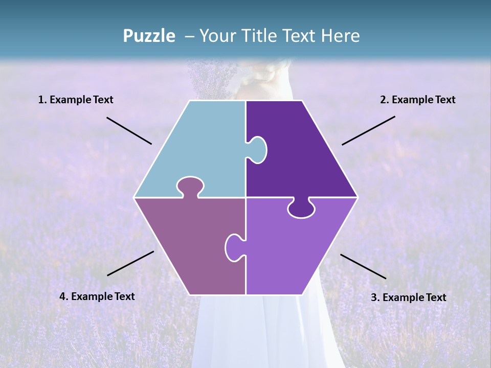 Outdoors Violet Love PowerPoint Template