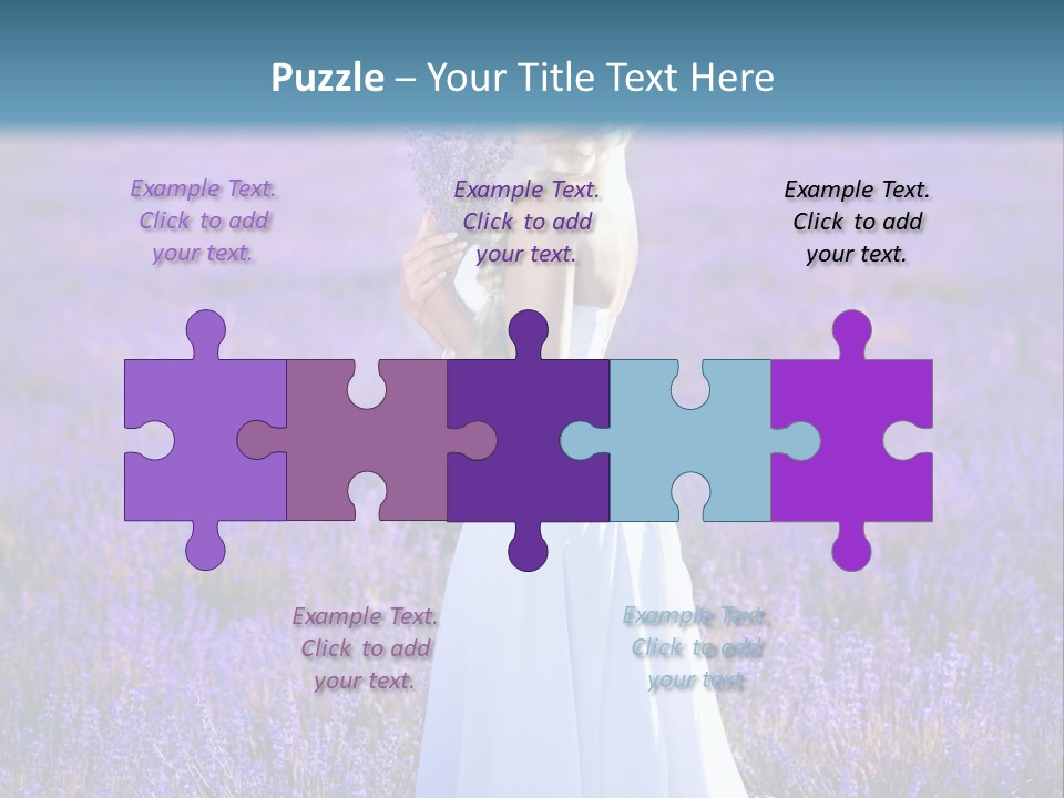 Outdoors Violet Love PowerPoint Template