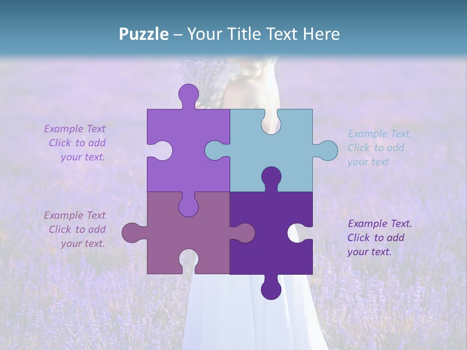 Outdoors Violet Love PowerPoint Template