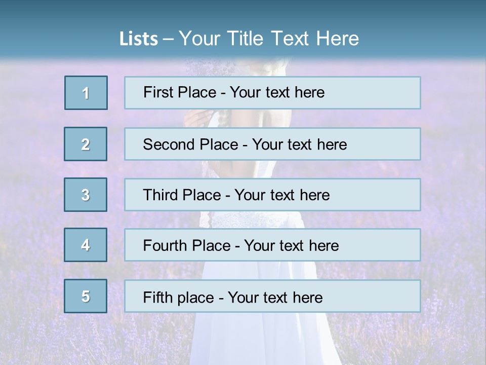 Outdoors Violet Love PowerPoint Template