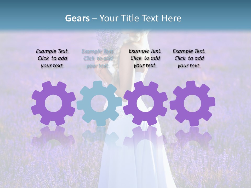 Outdoors Violet Love PowerPoint Template