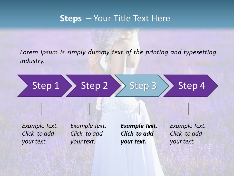 Outdoors Violet Love PowerPoint Template