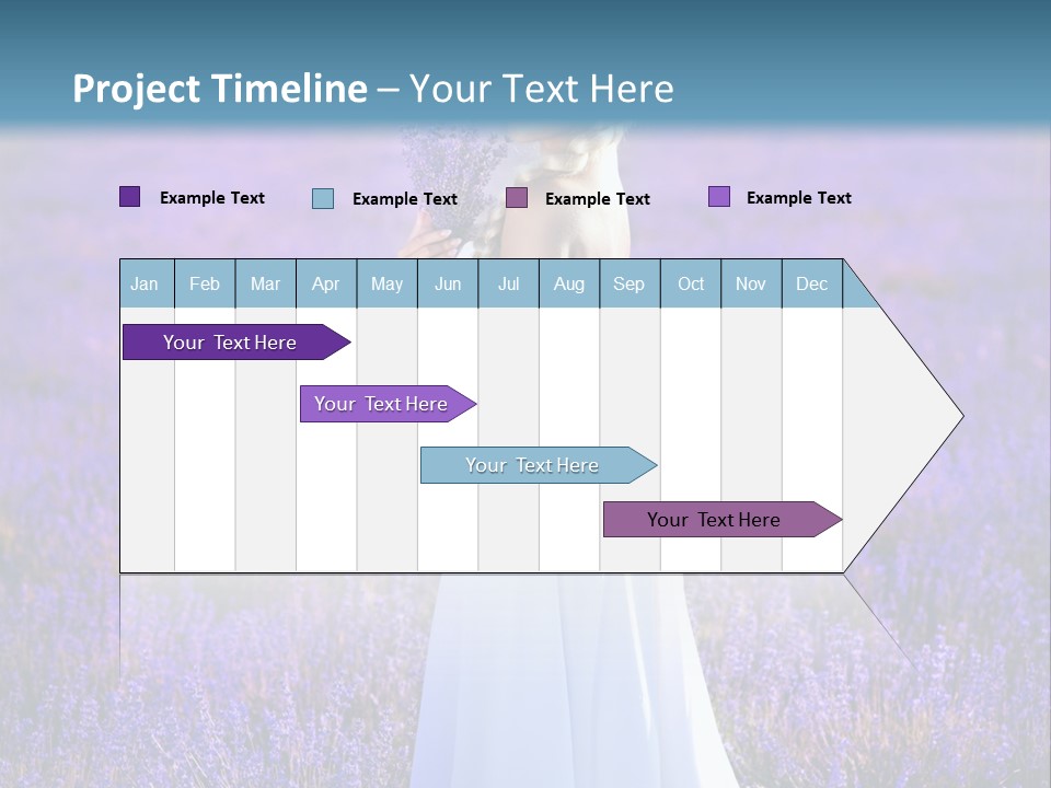 Outdoors Violet Love PowerPoint Template