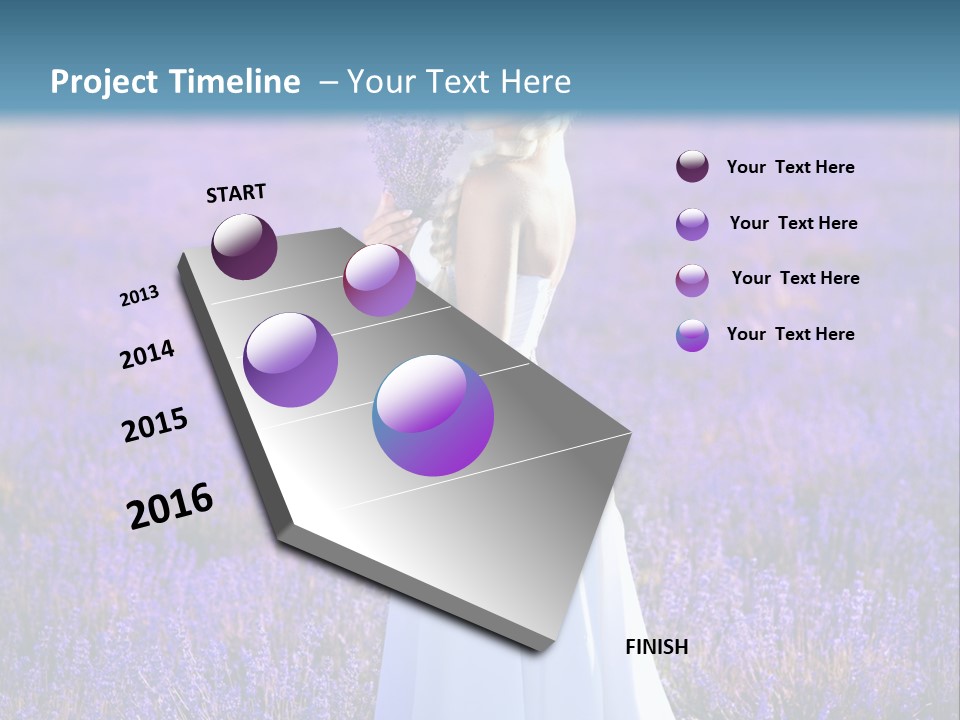 Outdoors Violet Love PowerPoint Template
