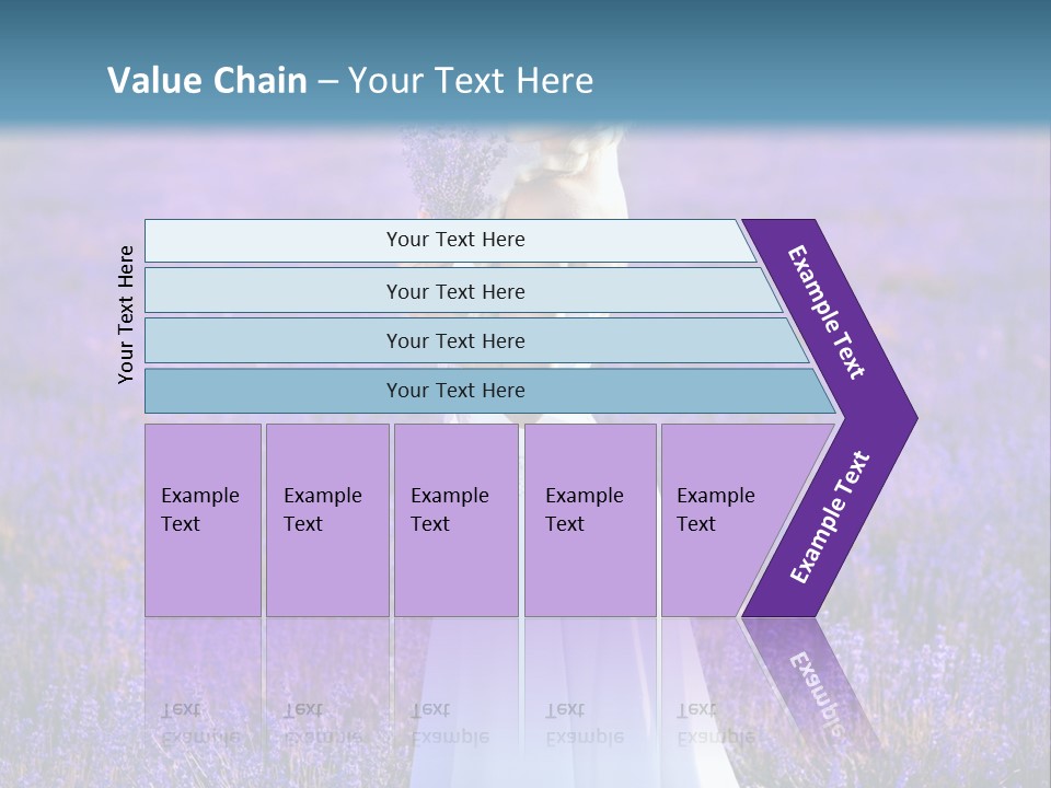 Outdoors Violet Love PowerPoint Template