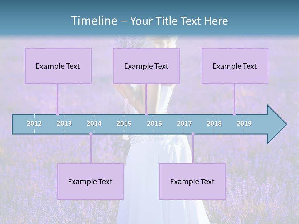 Outdoors Violet Love PowerPoint Template