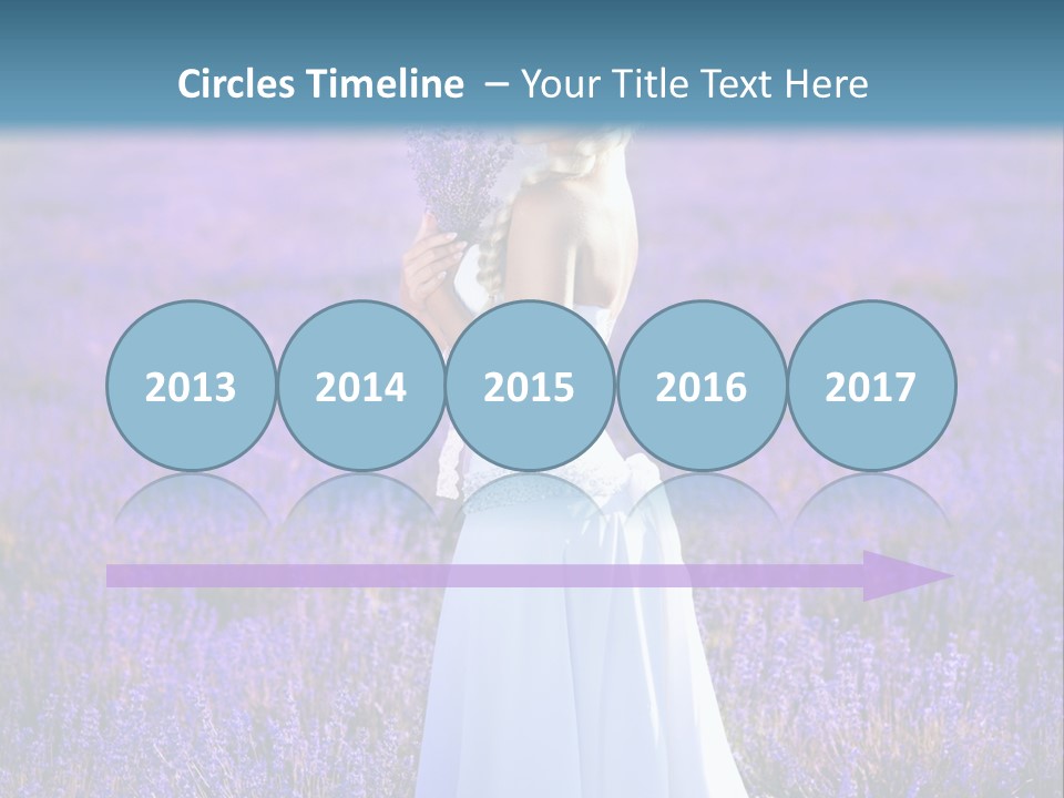 Outdoors Violet Love PowerPoint Template