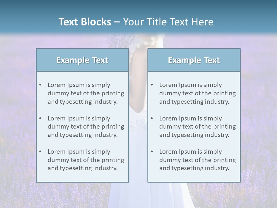 Outdoors Violet Love PowerPoint Template