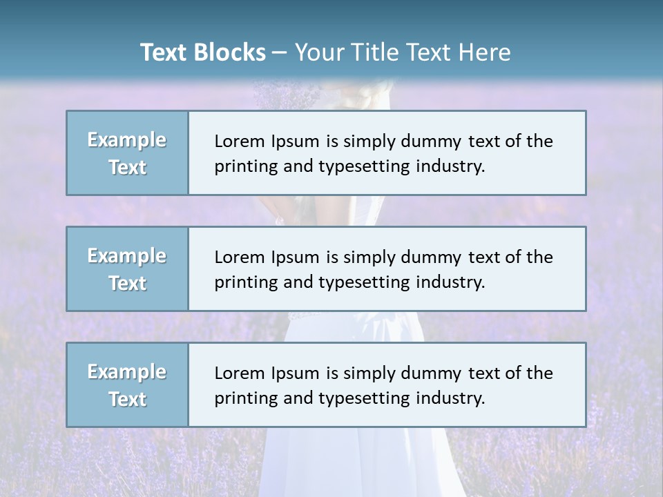 Outdoors Violet Love PowerPoint Template