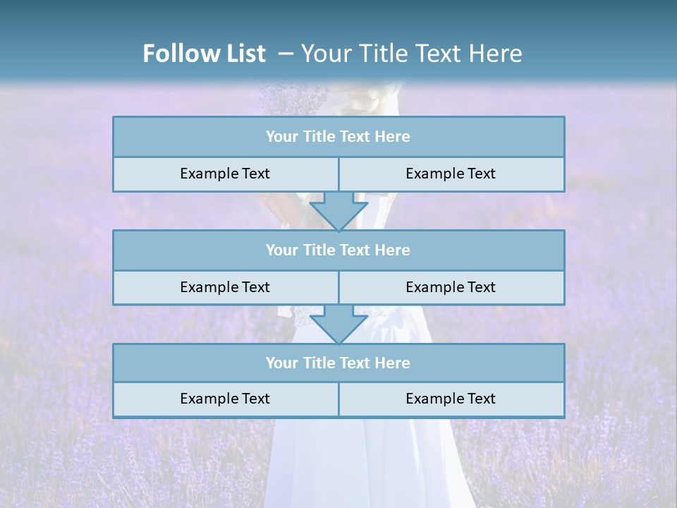 Outdoors Violet Love PowerPoint Template