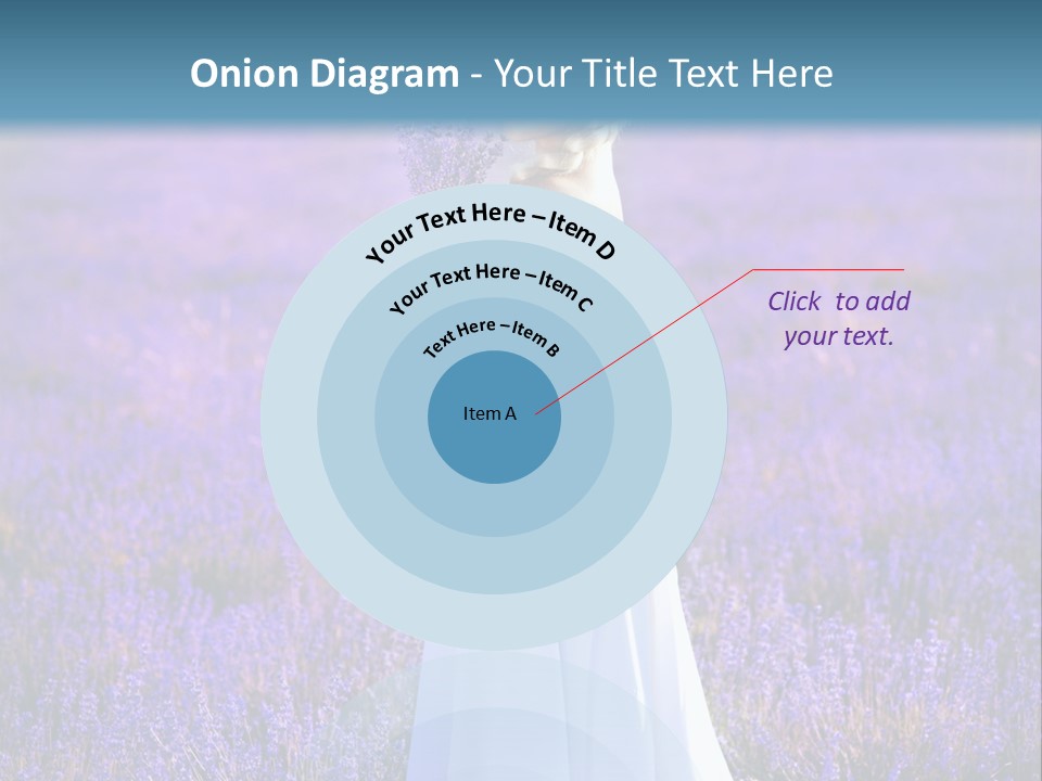 Outdoors Violet Love PowerPoint Template