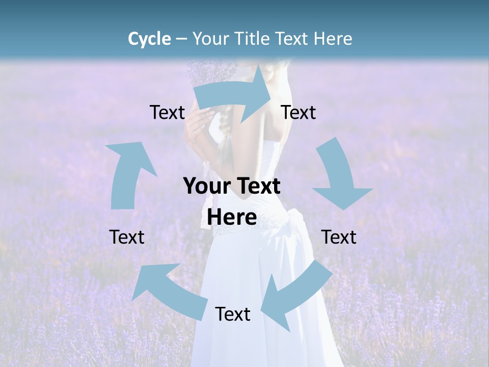 Outdoors Violet Love PowerPoint Template