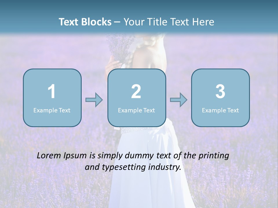 Outdoors Violet Love PowerPoint Template