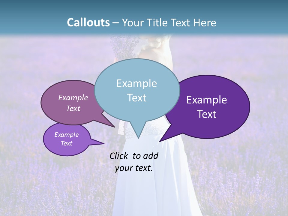 Outdoors Violet Love PowerPoint Template