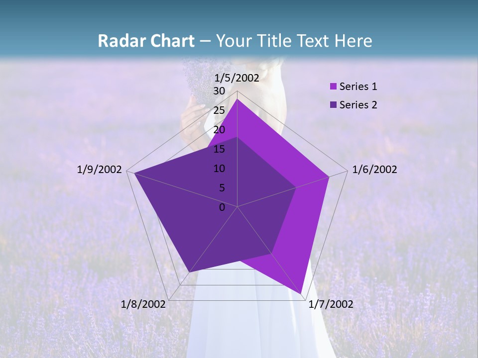 Outdoors Violet Love PowerPoint Template
